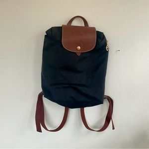 Longchamp Le Pliage Nylon Canvas Backpack OS - Black